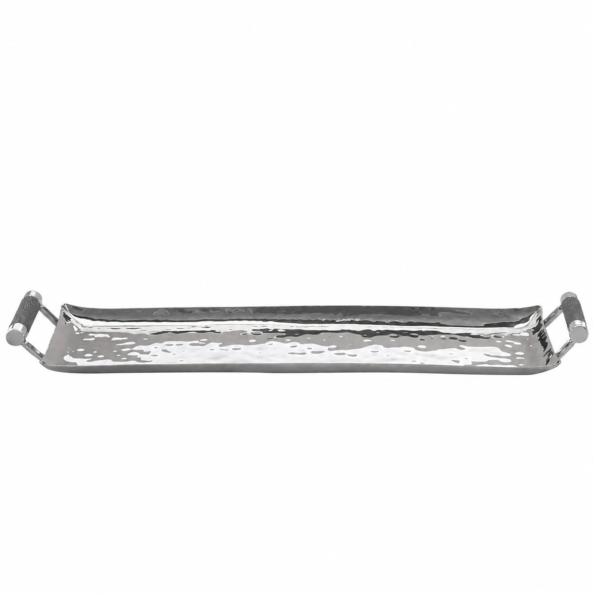 20 x 6 Forged Sq SS Tray Shagreen Handles