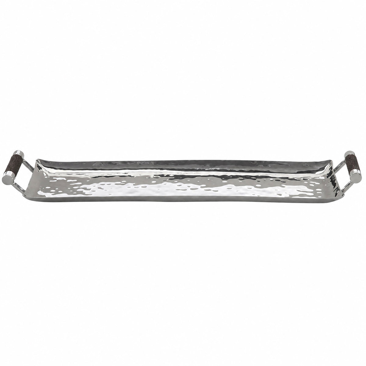 20 x 6 Forged Sq SS Tray Shagreen Handles