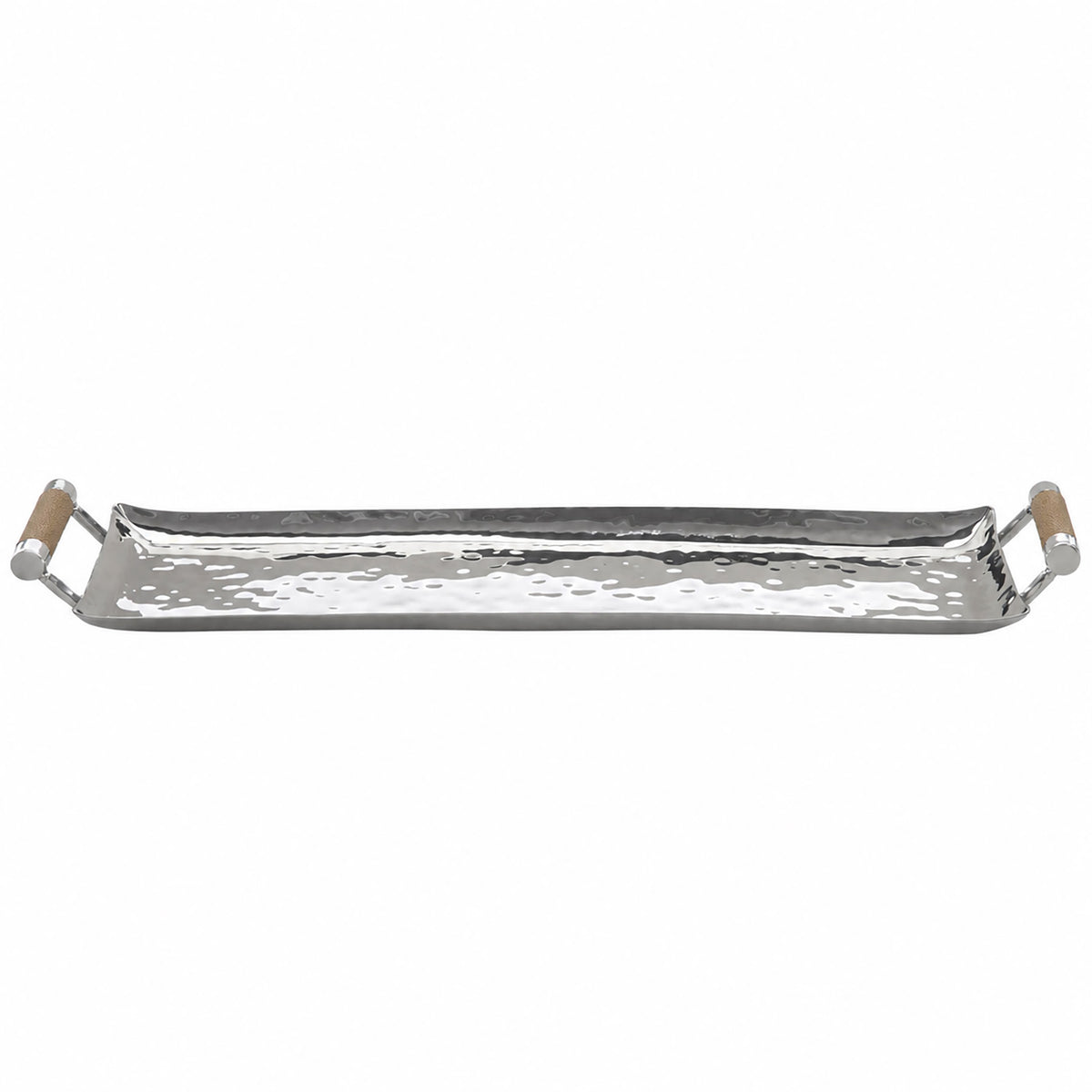 20 x 6 Forged Sq SS Tray Shagreen Handles