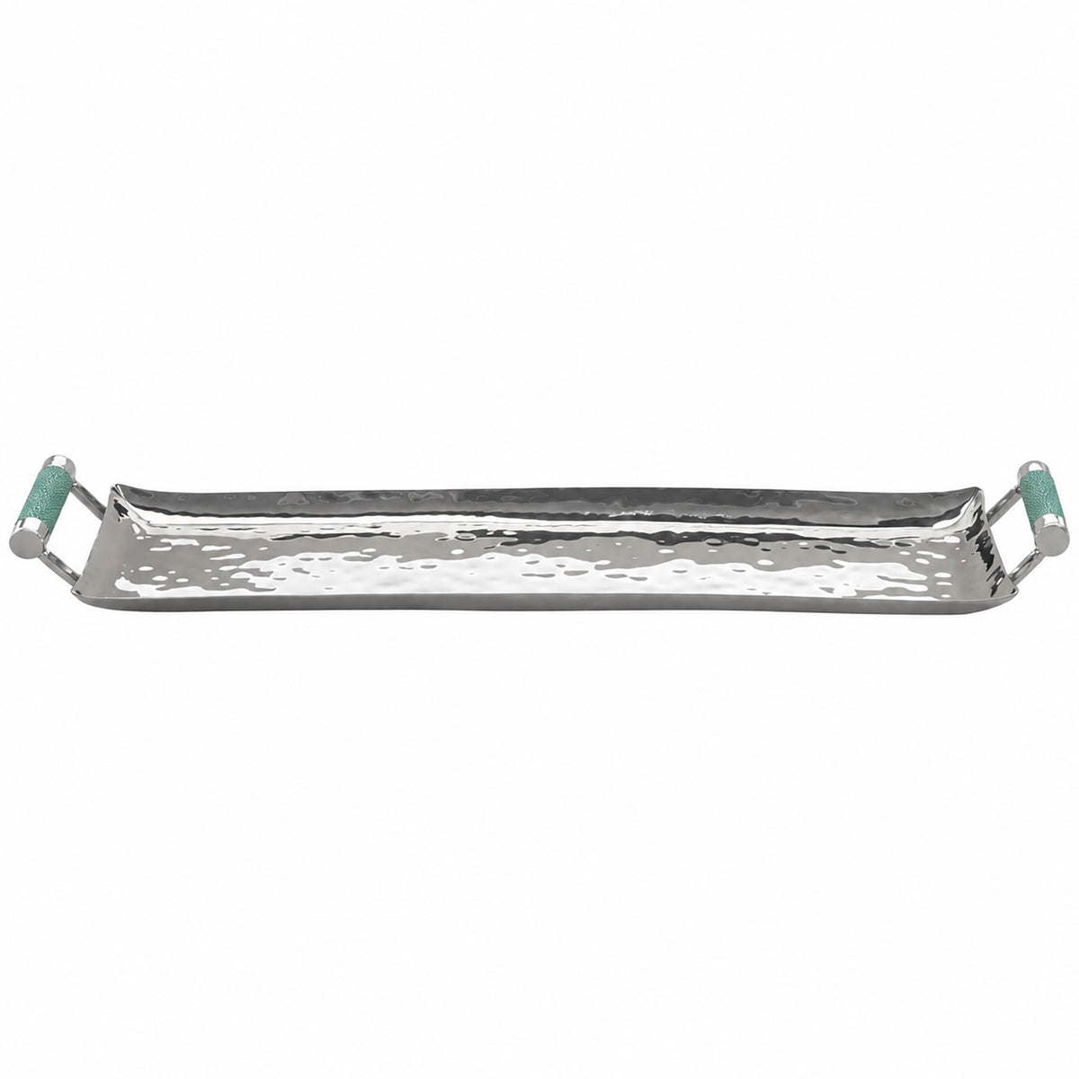 20 x 6 Forged Sq SS Tray Shagreen Handles