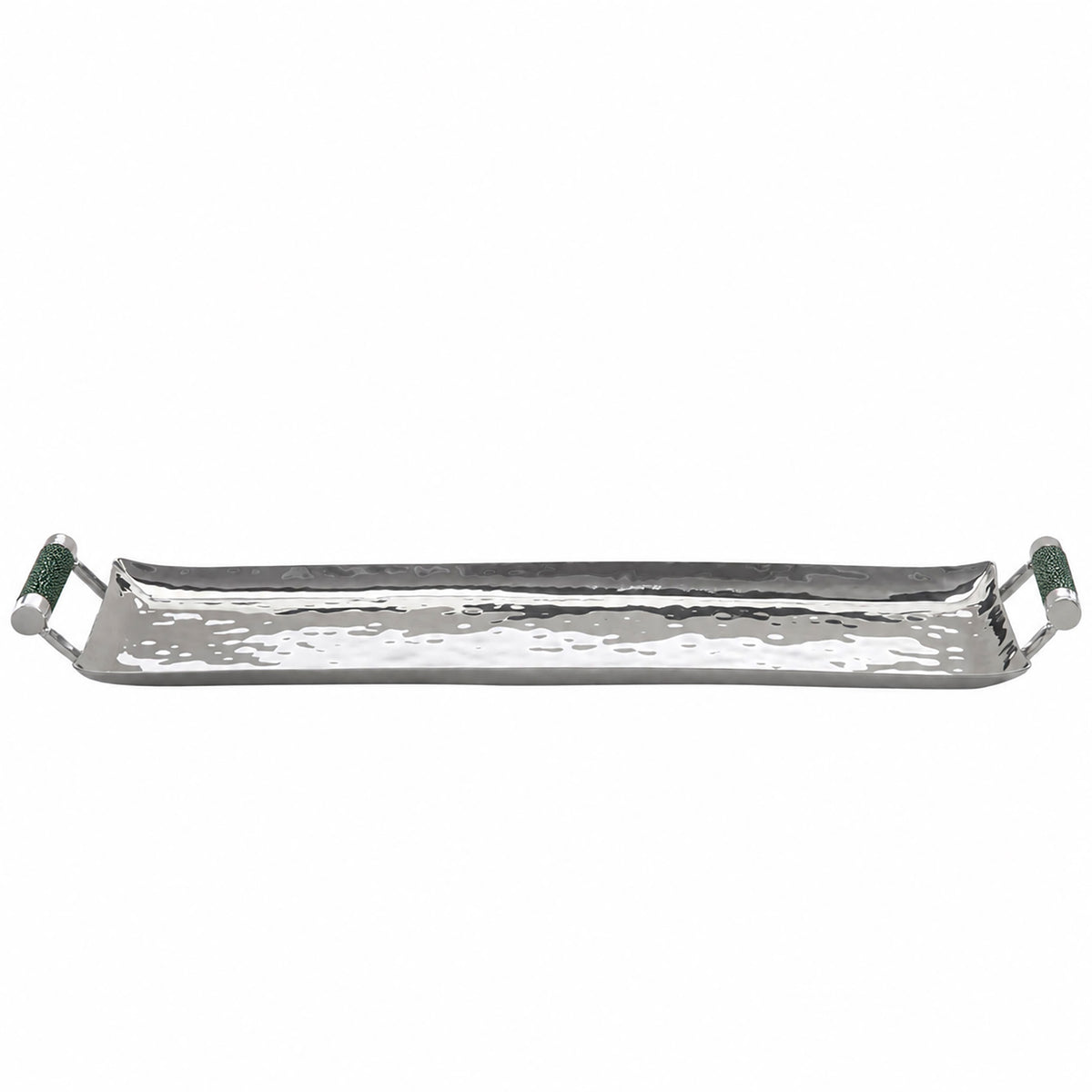 20 x 6 Forged Sq SS Tray Shagreen Handles