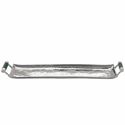 20 x 6 Forged Sq SS Tray Shagreen Handles