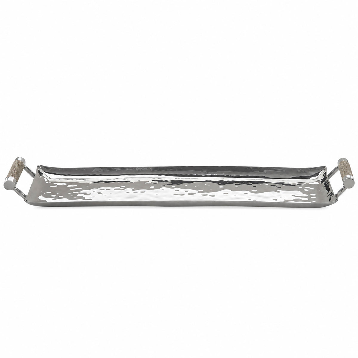 20 x 6 Forged Sq SS Tray Shagreen Handles