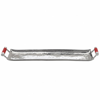 20 x 6 Forged Sq SS Tray Shagreen Handles