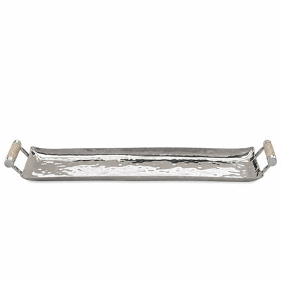 20 x 6 Forged Sq SS Tray Shagreen Handles