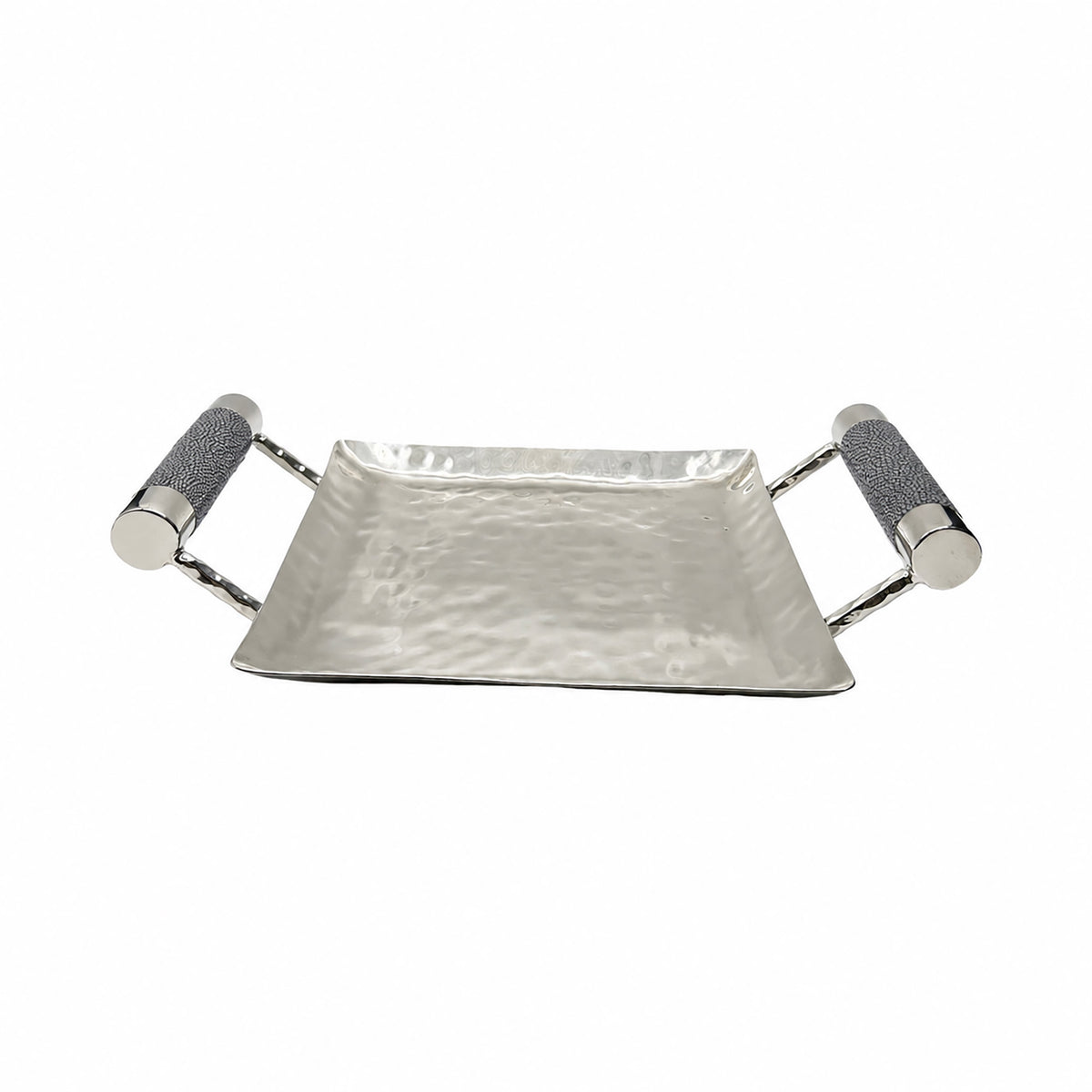 8 x 8 Forged SS Sq Tray Shagreen