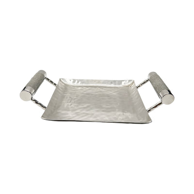 8 x 8 Forged SS Sq Tray Shagreen