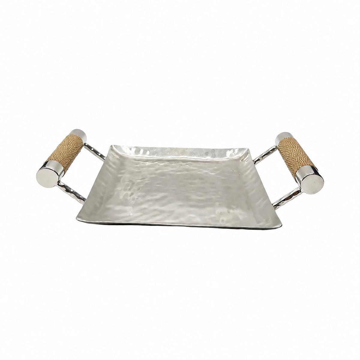 8 x 8 Forged SS Sq Tray Shagreen