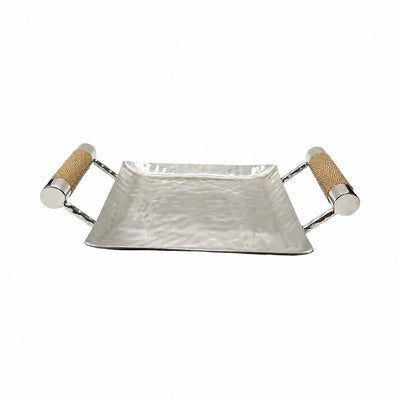 8 x 8 Forged SS Sq Tray Shagreen