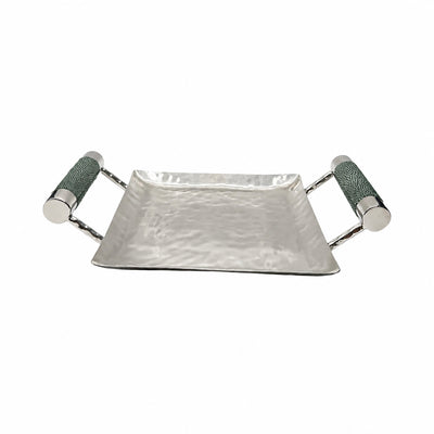 8 x 8 Forged SS Sq Tray Shagreen