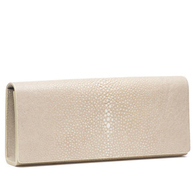 Cleo Shagreen Clutch