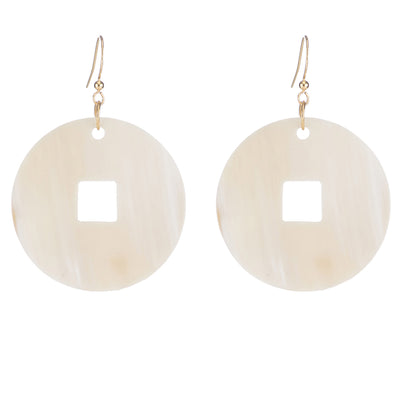 CTE47 Light Natural Horn Disk On Wire