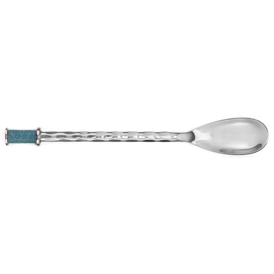 Hand Forged SS Spoon Shagreen Inlay