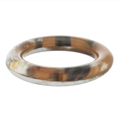 CTB122 Natural Horn 3-Dimensional Bangle