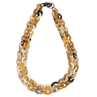CTN106 Buffalo Horn Link Necklace