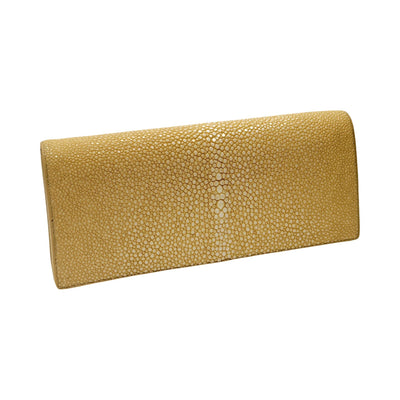 Cleo Shagreen Clutch