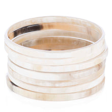 CTB171 Natural Horn Bangle Set  of 7