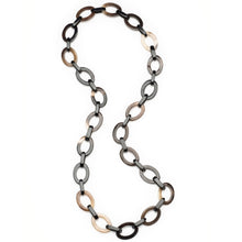 CTN086 Honey Horn Flat Link Necklace