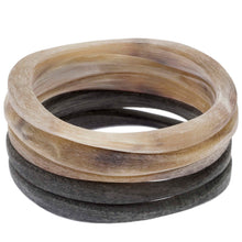 CTB150  Matt Finish Natural Horn Bangles Set of 5