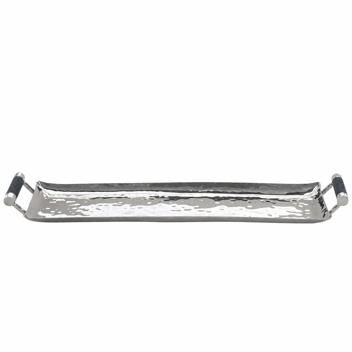 20 x 6 Forged Sq SS Tray Shagreen Handles