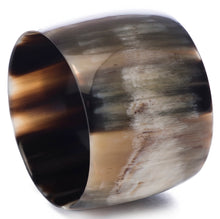 CTB173 Natural Horn Wide Bangle