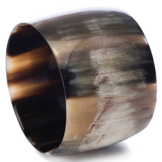 CTB173 Natural Horn Wide Bangle