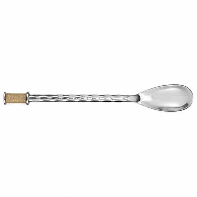Hand Forged SS Spoon Shagreen Inlay