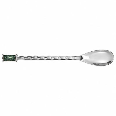 Hand Forged SS Spoon Shagreen Inlay