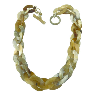 CTN149 Genuine Horn Curb Link Necklace