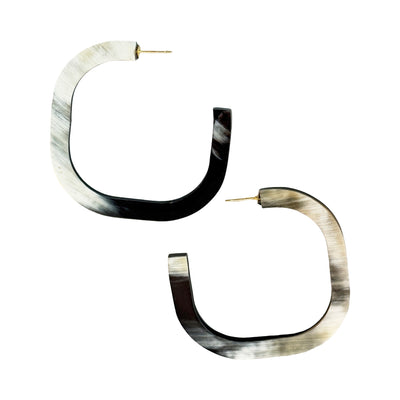 OSE08 Light color horn open hoop on post