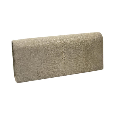 Cleo Shagreen Clutch