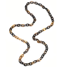 CTN092 Long Honey Horn Link Necklace