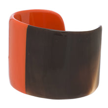 CTB049 Honey Horn Cuff With Lacquer