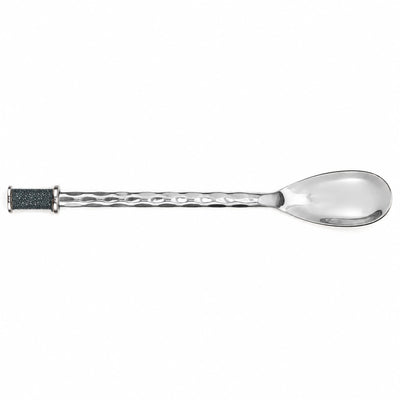 Hand Forged SS Spoon Shagreen Inlay