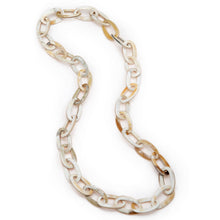 CTN130 Light Natural Horn Link Necklace