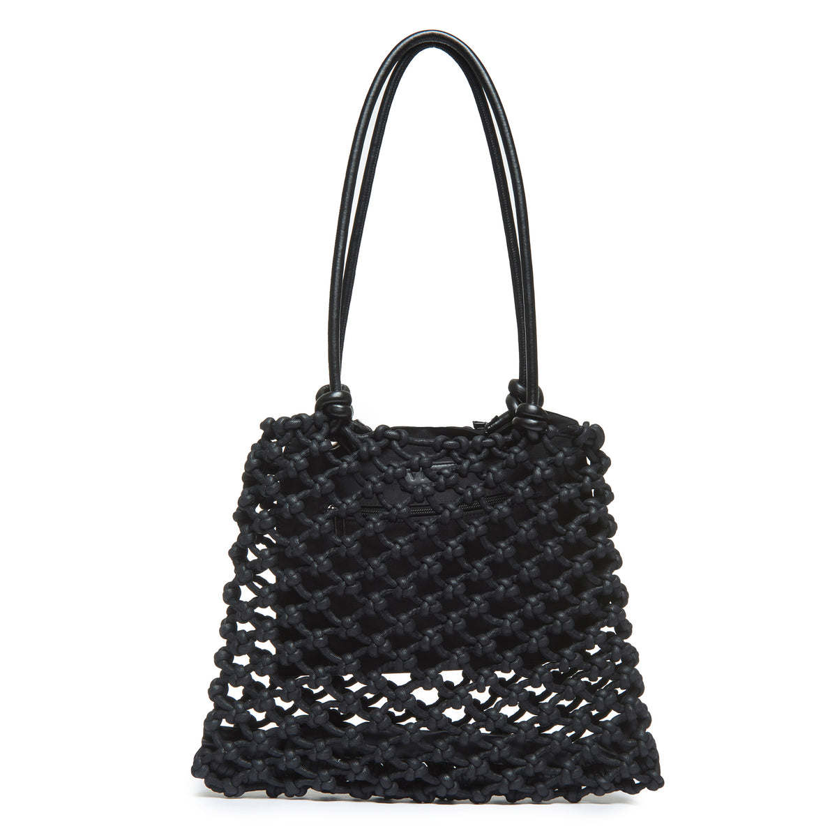 Isa Waxed Cotton Leather Handles Knot Tote