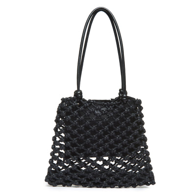Isa Waxed Cotton Leather Handles Knot Tote