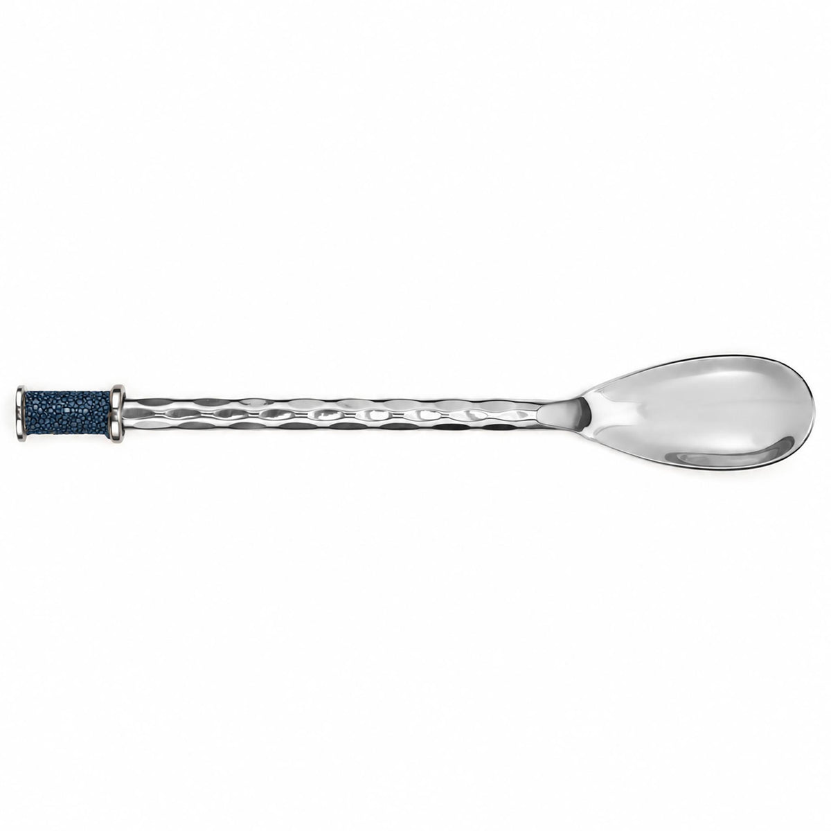 Hand Forged SS Spoon Shagreen Inlay