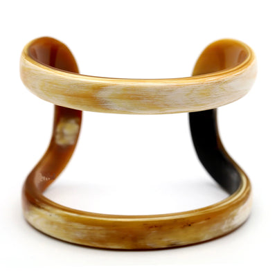 CTB199  Buffalo Horn Open Line Cuff