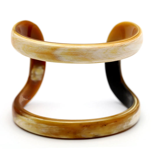 CTB199  Buffalo Horn Open Line Cuff