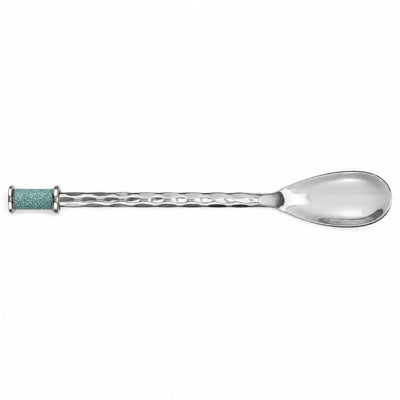 Hand Forged SS Spoon Shagreen Inlay