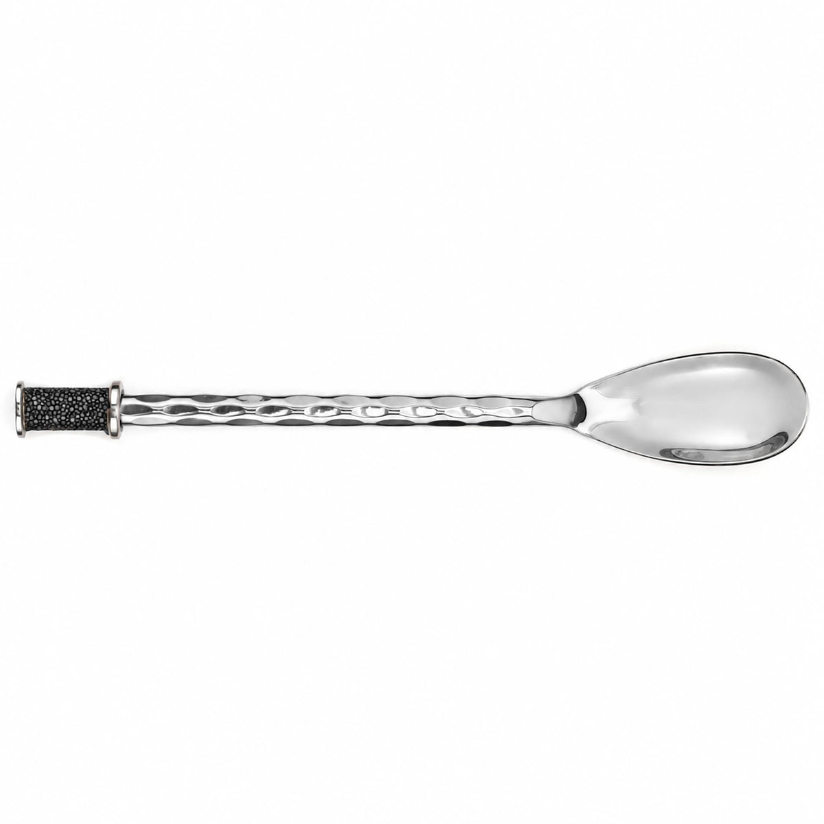 Hand Forged SS Spoon Shagreen Inlay