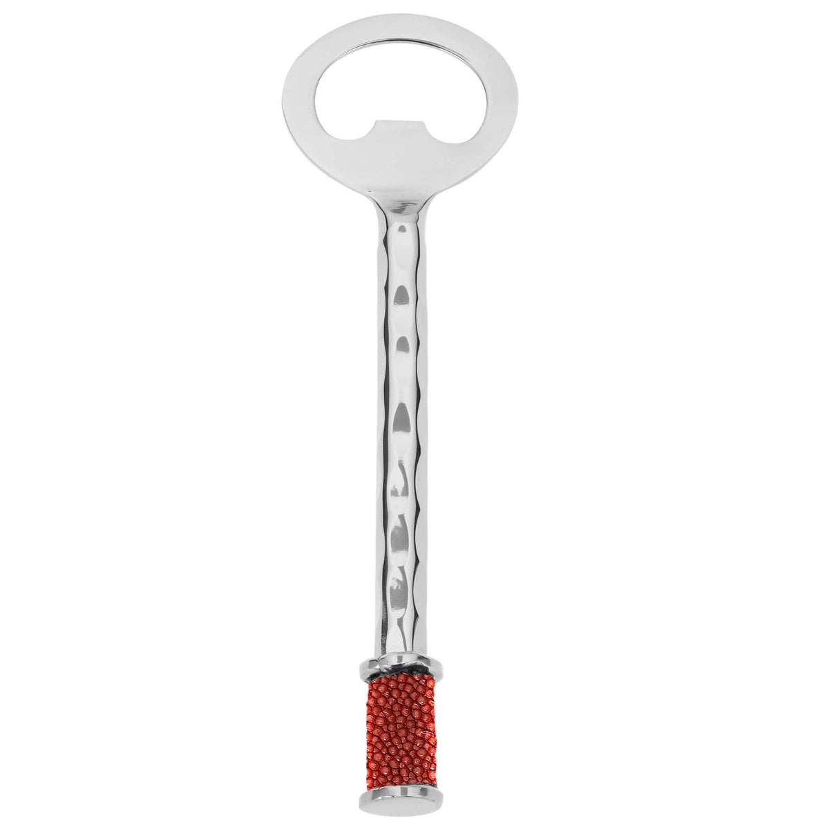Forged SS Bottle Opener Shagreen Inlay