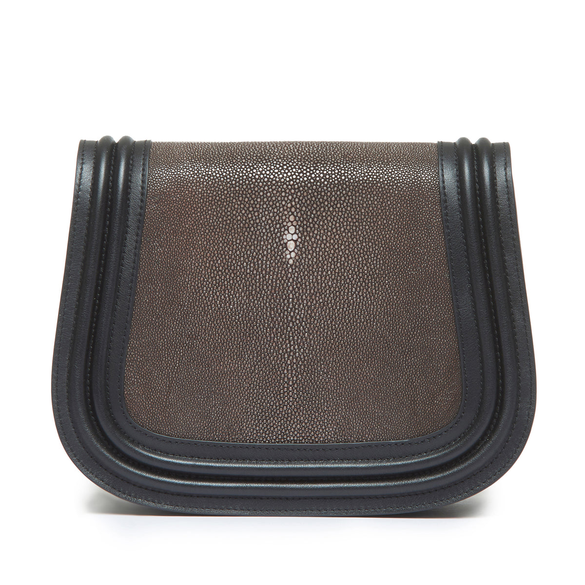 Hazel Classic Saddle Bag Shagreen