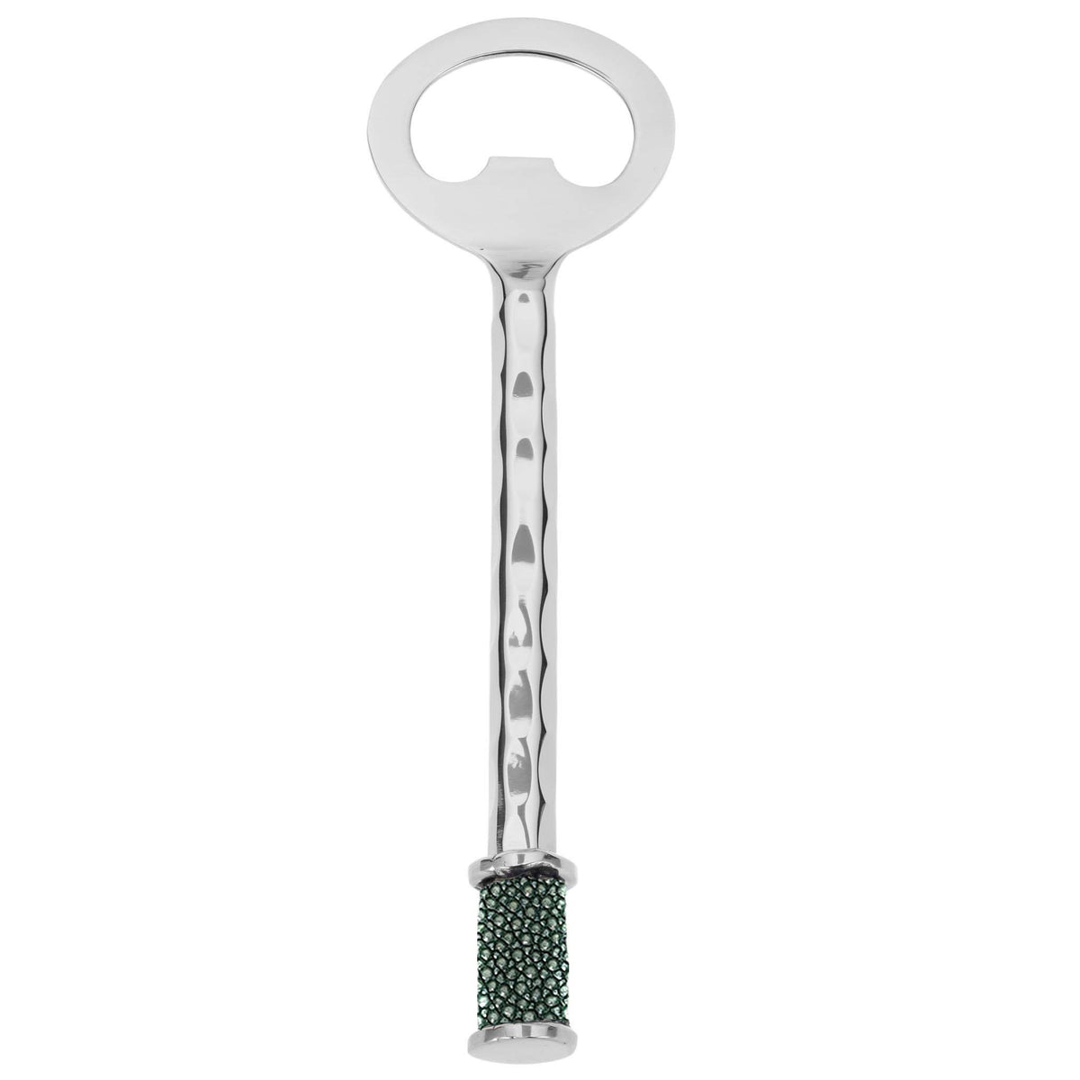 Forged SS Bottle Opener Shagreen Inlay