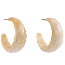 CTE85 Natural Horn Drop Earring On Post
