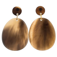 CTE16 Honey Horn Flat Oval Drop On Post