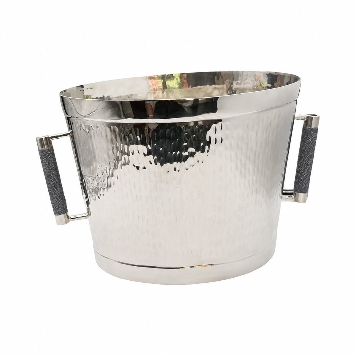 Forged SS Oval Bev Bucket Shagreen Handle