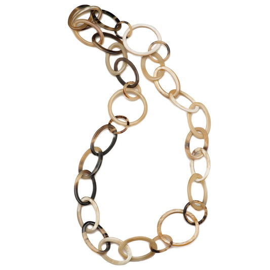 CTN002 Natural Horn Link Necklace