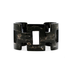 CTB201 Geometric Black + Light Horn Cuff